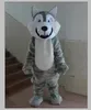 Wysokiej Jakości Hot Wolf Maskotki Kostiumy Halloween Pies Mascot Charakter Holiday Head Fancy Party Costume Rozmiar dorosłych Urodziny