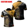 PLstar Cosmos 3DPrint est Darts Player Polo Shirt Custom Name Team Funny Harajuku Streetwear Sleeveless Tees Fitness Unisex 1 220714