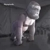 Modèle gonflable adapté aux besoins du client de mascotte d'animal de bande dessinée d'explosion d'air du gorille 3m pour la décoration de partie de discothèque