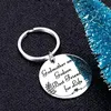 Keychains Godmother Keychain från Godson Key Chain Keepsake Present för Godchild Christ Baby Men Women Ring Religious Gift Keychains