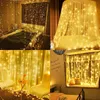 Strings Christmas Light 220V EU Icicle Waterfall Garland Fairy String Curtain Lights Outdoor For Party Wedding Bar Year Decorled LED