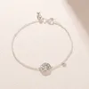 Funkelndes Familienbaum-Schiebearmband aus 925er-Sterlingsilber, Gliederkette für Damen und Mädchen, Party-Schmuck mit Originalverpackung für Pandora-Armbänder. Größenverstellbare Armbänder