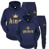 2022 NOUVELLE BRANQUE DE SUITS CONCRIPTION FORME COUPLE LUXE COURTES DE LURXE SECTURS SPORTS SET KING OU QUE LA REAUD COODED CHOODED 2PCS SET HOODIE AND PANT