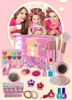 Großhandel Kinder Waschbare Make-up Mädchen Spielzeug Pretend Play Kosmetik Make-Up Set Box für Kinder Mädchen Weihnachten Geburtstag Geschenk