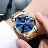 Poedagar Top Brand Luxury Mens Mands Luminal étanche en acier inoxydable Watch Men Hommes Date Calendrier Business Quartz Wristwatch 220530