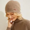Шапки-бини/кепки, кашемировая шапка, зимняя двухслойная женская шапка с завязками, вязаный пуловер, шерстяные шапки, шапка/череп Wend22