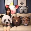 Animal réaliste Brown Bear Pig Leopard Panda Polar Plux de jouet en peluche Rempli Sofa Back pour enfants Gift J220704