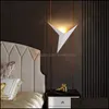 Applique Led Triangle Forme Lampes Moderne Minimaliste Style Nordique Mode Intérieur Salon Couloir Escaliers Lumières Simple Éclairage Drop Del