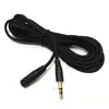 flätad AUX -kabel hörlurar förlängningskablar 3,5 mm 2m 3m 5m jack hane till kvinna för datorljud hörlurar förlängningssladd