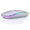 Epacket Souris sans fil LED rétro-éclairé rechargeable USB silencieux Bluetooth et souris de jeu optique ergonomique ordinateur de bureau ordinateur portable mou2456954