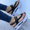 Sandalias 2022 moda cuña Mujer plataforma hebilla Correa calle verano zapatos Punk playa cuñas mujeres gruesas Sandalias De Mujer