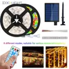 Solar LED Light Strip Outdoor Lighting LED Strip Garden MLEDS String LED Solar Street Garland för trädgårdsdekoration J220531