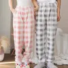 Kobietowa odzież sutna Flannel Flannel Pajama Spodnie oraz aksamitne spodnie Koral zagęszczony duża rozmiar ciepła luźna para pantswomen