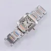 Femmes montres 20*25MM 25*30MM cadran haute qualité or/argent en acier inoxydable Quartz batterie dame montre