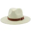 Kobiet Lato Panama Hat Szeroki Brim Słomy Kapelusz Słońce Dla Mężczyzn Moda Ochrona Fedoras Cap Women Travel Beach Caps