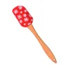 Christmas Silicone Spatula Handeld Holdren Kitchen Fondant Mixing Batter Batter Bakeware Xmas Decoração doméstica