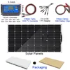 100W1000W Flexibla solpaneler 12V24V Solsystem Kit Monokristallin cellmodul 10A100A -styrenhet för Off Grid Battery Cha6887970