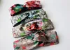 Elastische Hoofdband Bandana Voor Mannen En Vrouwen 2022 Brief Pailletten Ontwerp Groen Rode Bloem Haarbanden Meisje Retro Tulband Headwraps