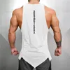 MuscleGuys Gym Stringer Clothing Bodybuilding Tank Top Top Men Fitness Singlet Soreeveless Shird Solid Cotton Shirt Muscle Vest 220527