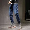 Совершенно новые мужские толстые джинсы классическая модная модная бизнес повседневная молодежная джинсовая брюки синие и черные брюки с прямыми ногами g0104