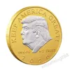 2020 Trump Commemorative Coin Silver Head Medal American 45th President Donald Craft Souvenir Gold Silver Metal Badge Collection Non-currenc