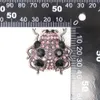 20 unids/lote, broche de Animal bonito personalizado, broche de mariquita con diamantes de imitación a la moda para mujer, regalo de decoración