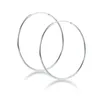 Hoop & Huggie Pendientes Aros Grandes 925 Sterling Silver Earrings For Women Circle Hoops Gold Jewelry 1.2mm Thick 50mmHoop