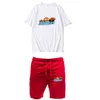 Trapstar T -shirt en shorts Men Sets Tracksuit Summer Basketball Jogging Sportswear Harajuku Short Sleeve Tops T -shirtpak 220621
