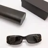 1 PCS Designer de Luxo Preto Cinza Retângulo Quadrado Óculos de Sol 0096 Top Quality Vintage Shades Condução de Óculos de Sol Moda Metal Plank Sunglass Eyewear