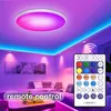 Moderna plafoniera WiFi a led dimmerabile per interni RF Telecomando CCT Luce di pannello regolabile