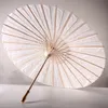 60pcs Bridal Wedding Parasols White Paper Umbrellas Beauty Items Chinese Mini Craft Umbrella Diameter 60cm