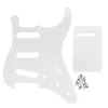 1 مجموعة 1ply 11 ثقوب SSS Guitar Pickguard شفافة صفيحة الخدش براغي الخلفية للغيتار الكهربائي