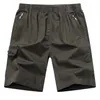 Men's Shorts Male Loose Cotton 2022 Summer Elastic Waist Mens Solid Classic Design Breeches Casual Beach Short Pants Big SizeMen's