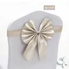 Wholesale Ribbon Chair Covers Sash Bands Chiars cover bow Party Chairs Decoration Hotel Wedding Birthday