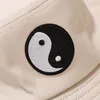 BERETS PUNK YIN YANG PRINT زوجين دلو القبعات في الهواء الطلق سفر السفر الأنيقة قبعات غطاء الشمس غير الرسمي للنساء ملحقات الشعر في سن المراهقة 2022