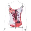 Women's Tanks & Camis Sexy Money Corset Top For Women Y2k Clothes Trendy Night Club Outfits Backless Vintage Cute Cami Bustier Crop Tank Top