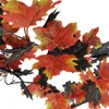 Dekoracyjne kwiaty wieńce 1,8 m sztuczny winorośl czerwona jesień fałszywe girland rośliny liście sznur świąteczny ogród na ślub