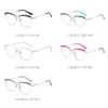 Lunettes de soleil de mode Cadres Femmes Full Rim Metal Optical Frame Rouge Blanc Vert Noir FrameFashion