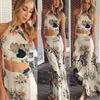 Beach Dresses Holiday Women Crop Top Midi Skirt Set Summer Sexy Skirts Trendy Two Pieces For Womens W220315