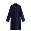 Männer Casual Hemden Männer Robe Langarm Kleid Islamische Chemise Elegante Kaftan Pakistanische Kleidung Muslim 2022 S-5XLMen's Men'sMen's