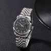 Relojes Joyas relojes de lujo Horas en árabe reloj automático autovoltivo sólido 316l acero impermeable arabe wutwatch islam montre mecanique