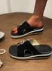 Sandalen Zomer Wedges Dikke Flats Plus Maat 35-43 Vrouwen Slippers 2022 Trends Holle Fashion Flip Flops Slides Shoes