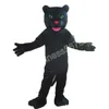 Trajes de mascote de pantera negra de halloween roupa de personagem de desenho animado de alta qualidade terno de halloween tamanho adulto festa de aniversário vestido festival ao ar livre