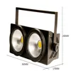 2yes 200W COB LED Blinder Light DMX 무대 조명 효과 TV 쇼 파티 관중 좌석을위한 시원하고 따뜻한 흰색 색상