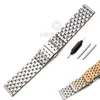 Bands de montre 20 mm 22 mm Bands en acier inoxydable Bracelet Bracelet de haute qualité Femme Men Metal Polished Strap Watchbands Accessoireswatch Hele22