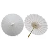 60pcs Bridal Wedding Parasols White Paper Umbrellas Beauty Items Chinese Mini Craft Umbrella Diameter 60cm SN4664