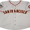 Custom 2010 San Francisco SF Vintage WS Maglie da baseball Tim Lincecum Buster Posey Brian Wilson Pablo Sandoval Hunter Pence Madison Bumgarner Barry Bonds Crawford