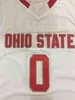 Ohio State Buckeyes # 0 D'angelo Russel Retro Top College Basketball Jersey Nome e numero cuciti Qualsiasi taglia Xxs-6xl Xs-6xl Maglia maglie Nca