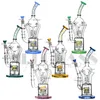 Recycler Bong Honeycomb Bong Fab Egg Glass Pipe Cyclone Inline Oil Rig Percolatore Dab Rigs Vortex Effect Water Pipes con narghilè al quarzo