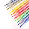 18 färger akrylfärgsmarkören plastplast akvarellpennor doodle fin konst penna handkonto diy markörer student stationer bh7015 tyj